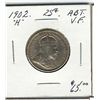 Image 1 : 1902H 25 Cents, Abt VF.
