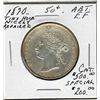 Image 1 : 1870 50 Cents, Abt EF; Repaired.