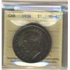 Image 1 : 1938 1 Dollar ICCS MS-64.  Nicely toned.