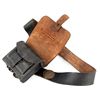 Image 1 : CIVIL WAR 1865 ISSUE AMMO POUCH WITH EAGLE & STRAP