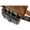 Image 2 : CIVIL WAR 1865 ISSUE AMMO POUCH WITH EAGLE & STRAP