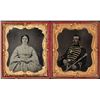 Image 2 : TWO CASED AMBROTYPES DRUM MAJOR AND WIFE