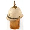 Image 1 : 1880 PATTERN WHITE SUMMER CORK 13TH INF HELMET