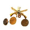 Image 3 : WWI SPAN AM COLLAR DISC CROSSED RIFLE INSIGNIA LOT
