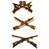 Image 4 : WWI SPAN AM COLLAR DISC CROSSED RIFLE INSIGNIA LOT