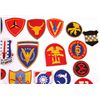 Image 2 : 28 WWII US MILITARY PATCHES ARMY MARINES & MORE