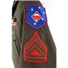 Image 6 : WWII USMC PARA MARINE GREEN WOOL UNIFORM TUNIC