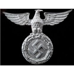 WWII REICHSADLER METAL EAGLE INSIGNIA FRAMED
