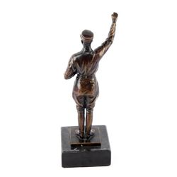 BRONZE STATUE WWII GERMAN SA STORM TROOPER SALUTE