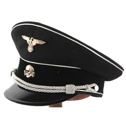 WWII GERMAN QUALITY REPRODUCTION SS CAP JANKE