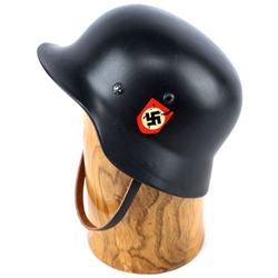 RESTORED WWII GERMAN M35 HELMET DD SS