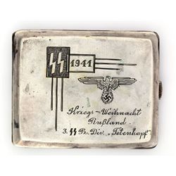 1941 PRESENTATION CIGARETTE CASE TOTENKOPF