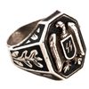 Image 1 : GERMAN WWII SS RUNES VICTORY RING IN 835 SILVER