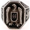 Image 3 : GERMAN WWII SS RUNES VICTORY RING IN 835 SILVER