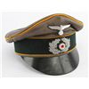 Image 1 : SILK WWII GERMAN HEER CAVALRY OFFICER CRUSHER CAP