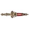 Image 7 : PETITE JEWELED DAGGER WITH MAROON FABRIC SCABBARD