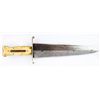 Image 1 : BONE COFFIN HANDLE ARKANSAS TOOTHPICK BOWIE KNIFE