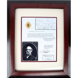 GENERAL ROBERT E. LEE STRAND OF HAIR WITH COA