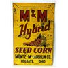 Image 1 : M&M Hybrid Seed Corn Single-sided Tin Sign