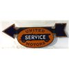 Image 2 : United Motor Service Double-sided Porcelain Sign