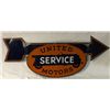 Image 3 : United Motor Service Double-sided Porcelain Sign