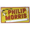 Image 1 : Phillip Morris Cigarette Embossed Tin Sign