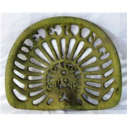 Deering Cast Iron Tractor Seat