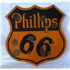 Image 2 : Phillips 66 Die Cut Porcelain Double-sided Sign