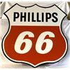 Image 1 : Phillips 66 Die Cut Double-sided Porcelain Sign