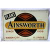 Image 1 : Ainsworth Seed Corn Embossed Tin Sign