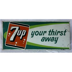 7-Up Single-sided Tin Embossed Sign