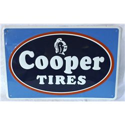 Cooper Tires Single-sided Tin Embossed Sign