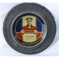 Hood Tire Ashtray Advertisement