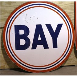 Bay Double-sided Porcelain Sign