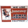 Image 1 : Jamesway Power Choring Equipment Tin Sign