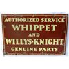 Image 2 : Authorized Whippet & Willys-Knight Porcelain Sign