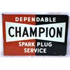 Image 2 : Champion Spark Plug Flanged Tin Sign