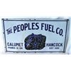 Image 1 : People's Fuel Co. Porcelain Sign