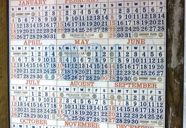 Russell Miller Milling Co 1931 Calendar