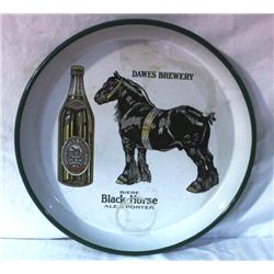 Black Horse Enamel Beer Tray