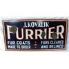 Image 2 : J. Kovalik Furred Clothes Porcelain Sign