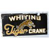 Image 1 : Whiting Tiger Crane Single-sided Porcelain Sign