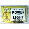 Image 1 : Wis. Power & Light Co. Porcelain Sign