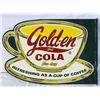 Image 2 : Golden Girl Cola Flanged Porcelain Sign