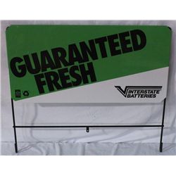 Interstate Batteries Shelf Sign
