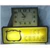 Image 2 : Meadow Gold Ice Cream Lighted Sign & Clock