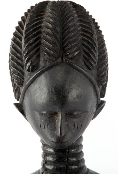 ANTIQUE SIERRA LEONE NUDE FEMALE FIGURE CARVING