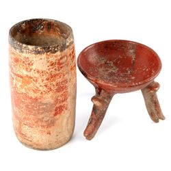 MAYAN POLYCHROME CYLINDER JAR