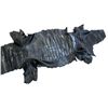 Image 2 : 8 FOOT 3 INCH TANNED BLACK ALLIGATOR HIDE