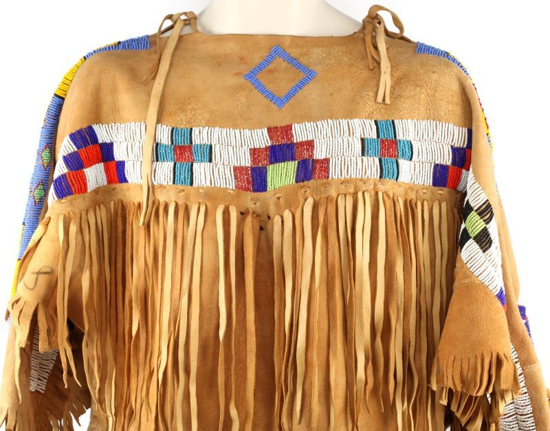 Native American Buckskin Beaded Dress Moccasins